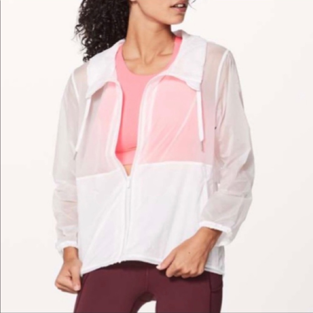 Lululemon Transu Anorak white